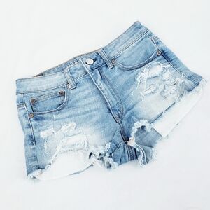 American Eagle Outfitters Light Blue Jean Shorts